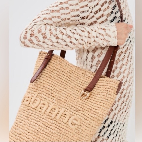 PACO RABANNE Tan Woven Tote Bag - Picture 11 of 16